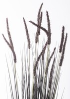 Negra, czarna sztuczna trawa z kłosami, wys.153cm