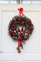 Skrzaty u Kasi, dekoracyjny wianek świąteczny, śr.55cm