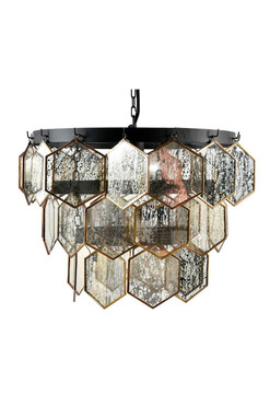 Glamour 3, lampa sufitowa, wym.43x43x33cm