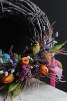 Rainbow, wiosenny wianek dekoracyjny