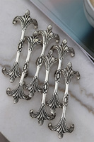 posrebrzane koziołki pod sztućce, Pałacowe, 6 sztuk