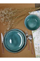 Bonita Emerald, komplet obiadowy dla 6 osób, 18 elementów