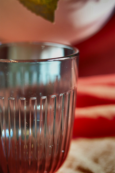 Ouessant, szklanka La Rochere, niebieska