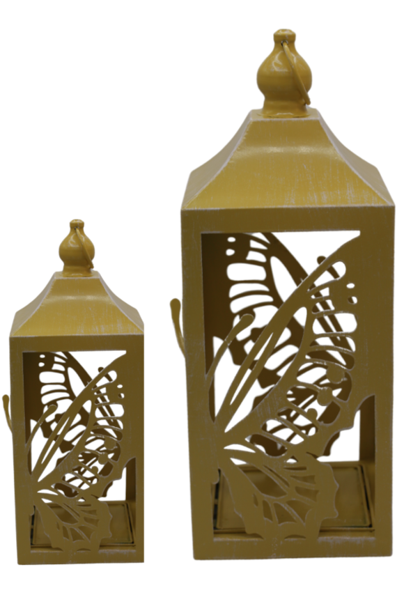 Butterfly Sun, metalowy lampion latarenka