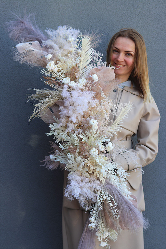 Boho House Violet, girlanda ze sztucznych roślin