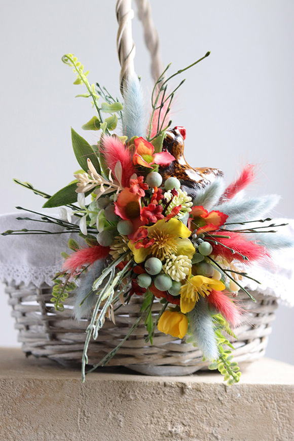 Nowa Wieś, dekorowany koszyczek wielkanocny