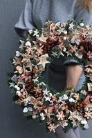 Pierniki Big, bożonarodzeniowy wianek na drzwi