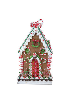Gingerbread House L, świąteczny domek z piernika LED, wym.37.5x20x20cm