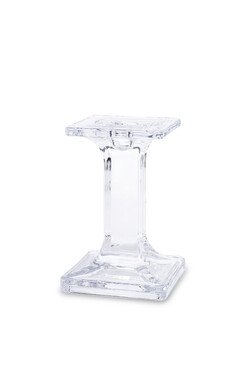 Aurelia A, elegancki szklany świecznik, wym.14x9cm