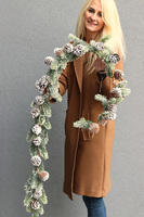 Iced Pine, girlanda zimowa z kryształkami