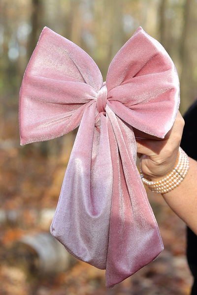 Velvet Papillon, welurowa kokarda pluszowa XL	