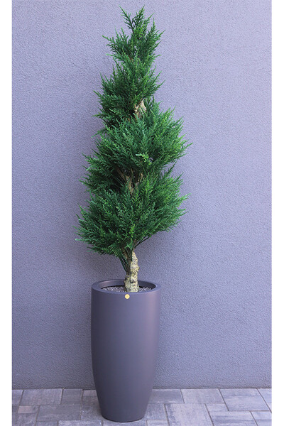 Cyprys Fiberglass, sztuczna roślina w doniczce
