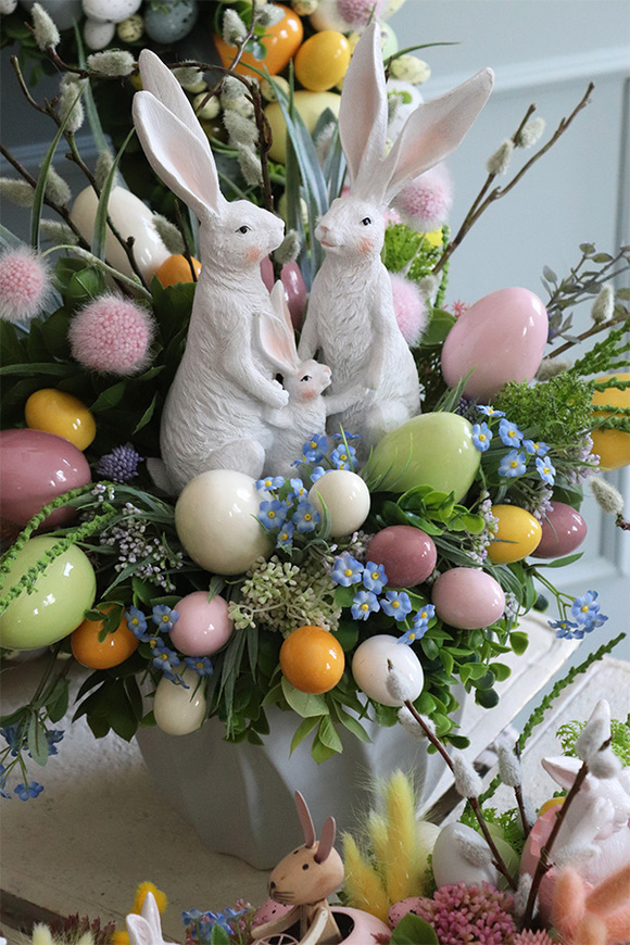 Moko Easter Pastelle A, stroik wielkanocny na stół, wym.47x57cm