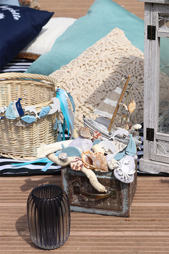 Sen Bosmana, marynistyczna dekoracja w szufladzie, wys.33cm