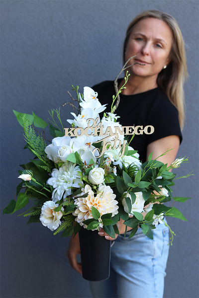 White Palace Dla Taty, bukiet nagrobny z dedykacją