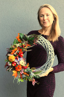 Suzana, jesienny wianek z owocami