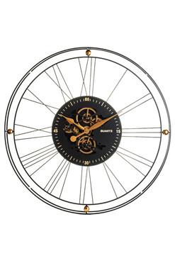 Quartz, elegancki zegar ścienny, śr.90cm