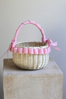 Cottage Pink, dekorowany koszyczek wielkanocny