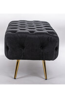 Buduar Black, ławka z welurowym obiciem tendom.pl