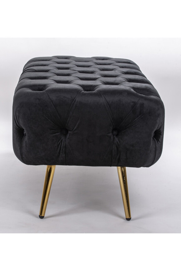 Buduar Black, ławka z welurowym obiciem tendom.pl