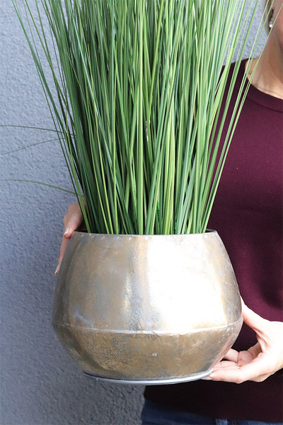 Benita, sztuczna trawa w oryginalnej donicy