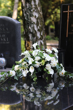 dekoracja nagrobna Kallisa Biel, wym.38x50cm