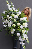 Weronika, biała wiązanka nagrobna