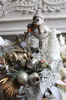 Decoland, dekoracyjny stroik zimowy LED