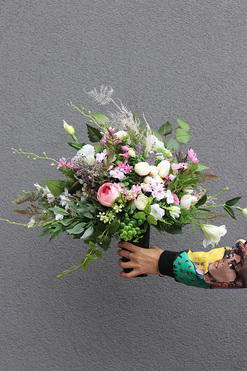 Retresa 2, bukiet nagrobny we wkładzie, dł.45cm