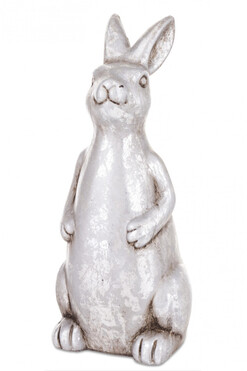 Bunny Silver, wielkanocna figurka zając C, wys.25cm