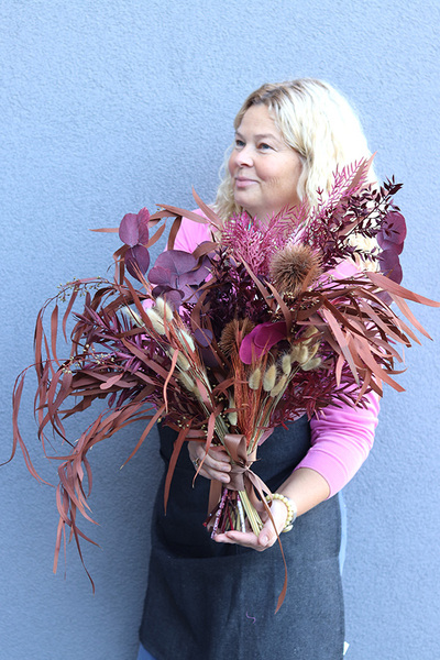 Krenna, wysokiej jakości sztuczny bukiet do wazonu