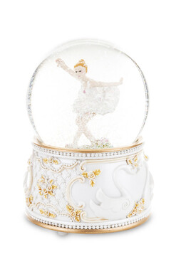Ballerina, kula śnieżna pozytywka z baletnicą, wys.14.5cm