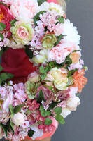 Bella Pink&Morela, duży wianek dekoracyjny