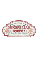 Gingerbread Bakery, świąteczna dekoracja ścienna szyld