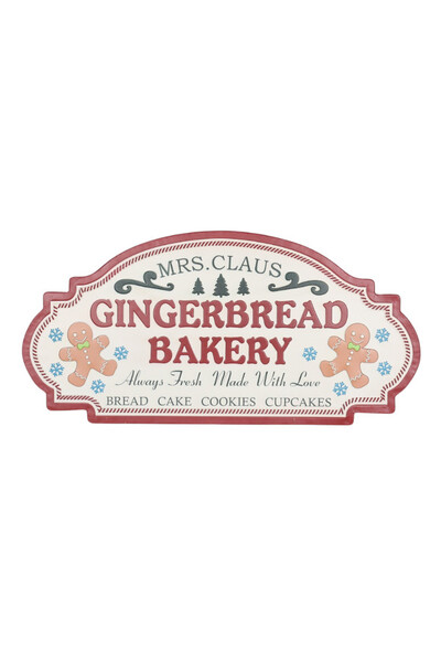 Gingerbread Bakery, świąteczna dekoracja ścienna szyld