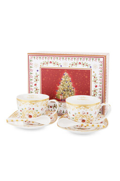 Christmas Collection, porcelanowe filiżanki, kpl.2szt