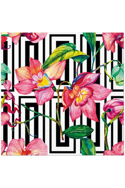 Dzika Orchidea, serwetki papierowe z nadrukiem, kpl.20szt