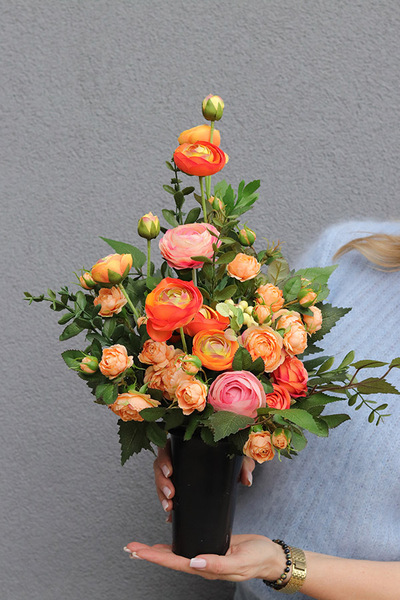 Lovinia, bukiet nagrobny we wkładzie