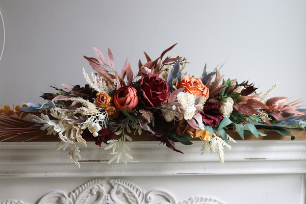 Boho Idylla, stylowa girlanda ze sztucznych kwiatów