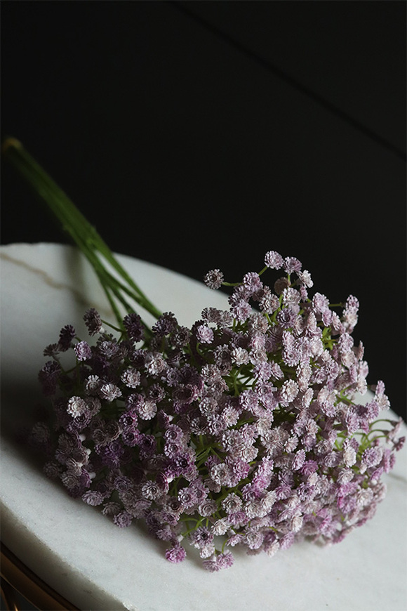 Gipsówka Fioletowa, gałązka sztucznych kwiatów