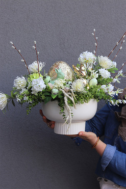 Manila Japandi, stroik wielkanocny w pucharze, wym.42x70x36cm 