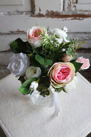 Anielska Dobroć, komplet nagrobny, kompozycja + bukiet