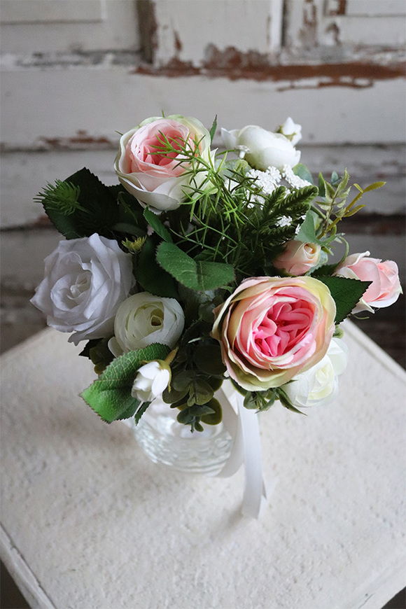 Anielska Dobroć, komplet nagrobny, kompozycja + bukiet