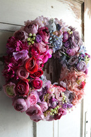 duży wianek kwiatowy Bogactwo Natury Bellisa, śr.46cm