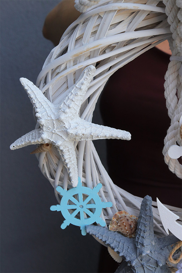 Kotwica, marynistyczny wianek do powieszenia na drzwiach