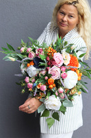 Jesienne Barwy 2, bukiet nagrobny do flakonu