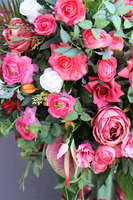 Jelista, kompozycja nagrobna z białymi hortensjami, wym.67x63cm 