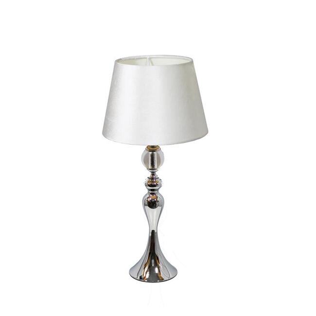 Angelina Small, lampa stołowa, abażur biały stożek, wys.55cm