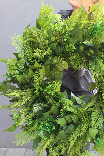 Zieleń w Domu 2, zielony wianek dekoracyjny