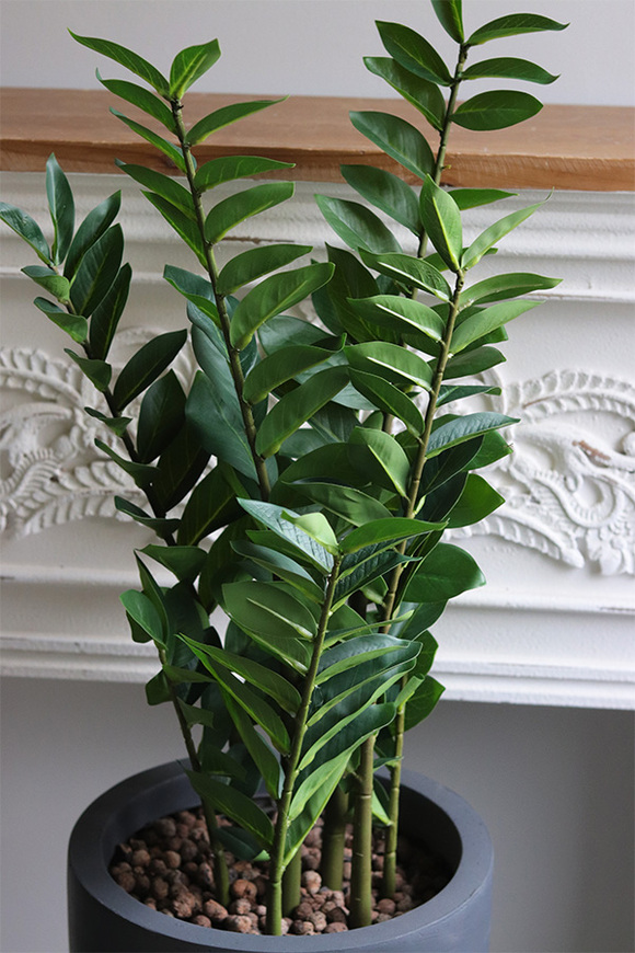 Zamiokulkas Concrete, sztuczne drzewko w betonowej donicy